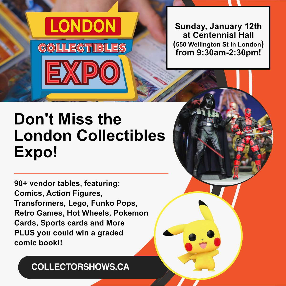 January 12th, 2025 The London Collectibles Expo Returns! Collector Shows