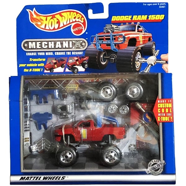 Vintage Hot wheels Mechanix Dodge Viper suped hot Rod monster truck with store box