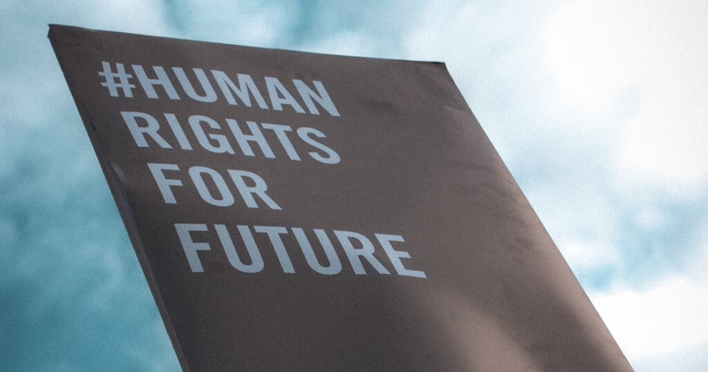 Human rights sign