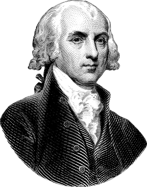 Stencil of President James Madison