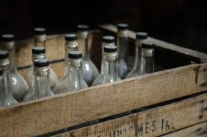 Crate of bottles