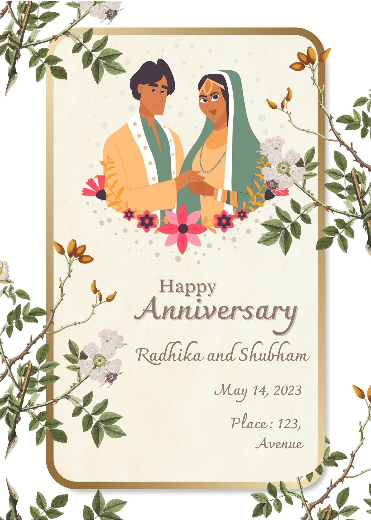 Anniversary invitation e card