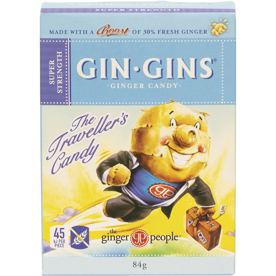 the ginger people gin gins ginger candy super strength (box) 84g