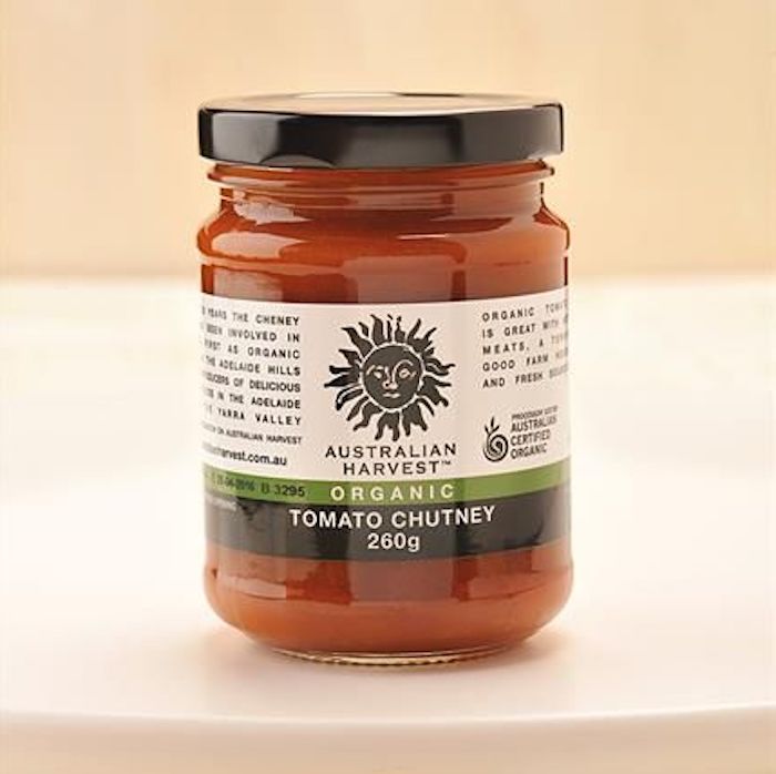 australian harvest tomato chutney organic 260g