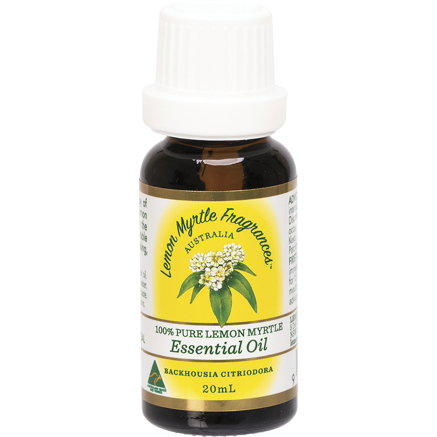 lemon myrtle fragrances essential oil 20ml