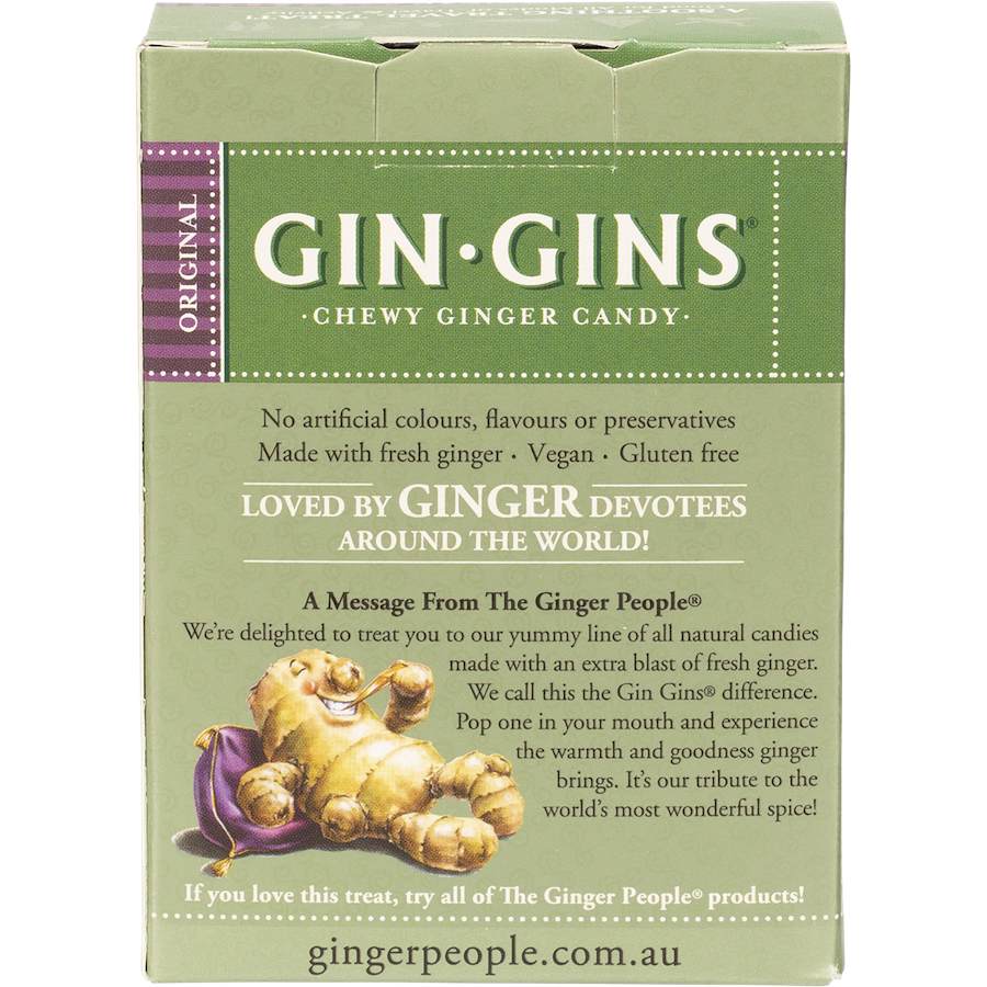 the ginger people gin gins original chewy candy (box) 84g