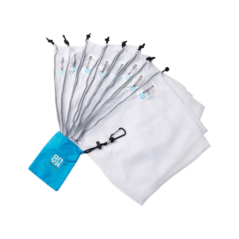 onya reusable produce bags turquoise x 8 pack