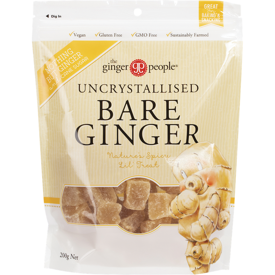 the ginger people uncrystallised bare ginger 200g