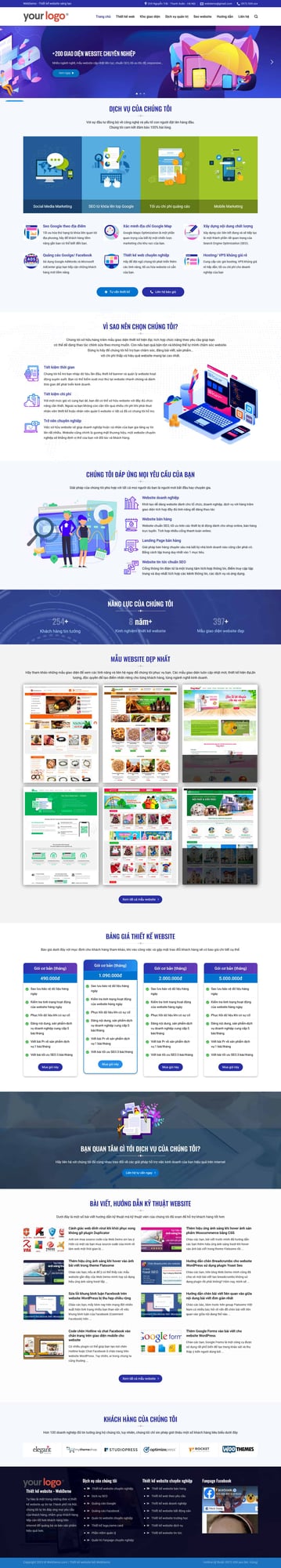 Theme WordPress Công ty Thiết kế Web 5