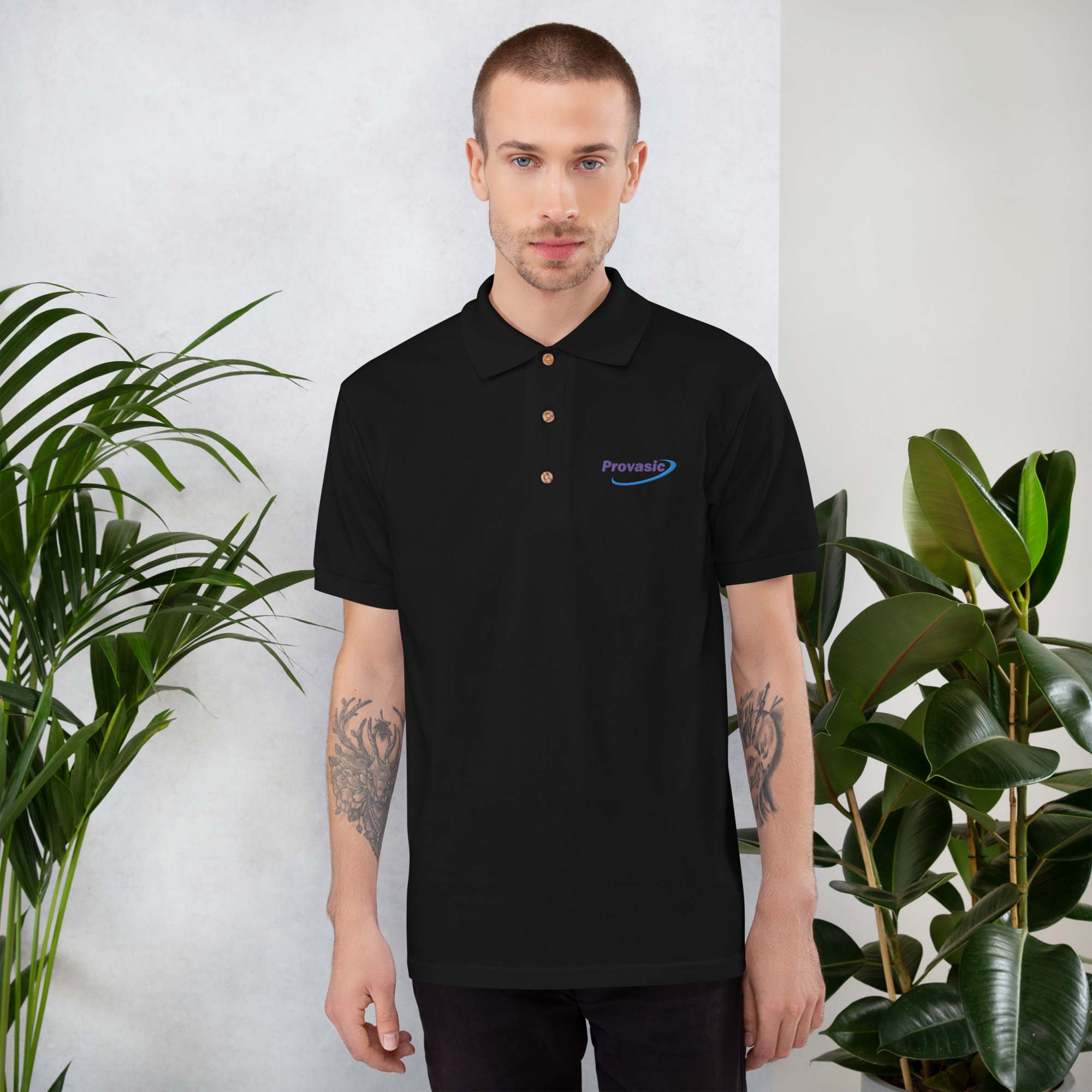 Provasic Logo Embroidered Polo Shirt - Image 3