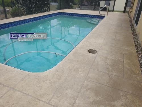 pool deck makeover