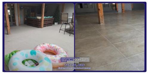 Concrete restoration before & after