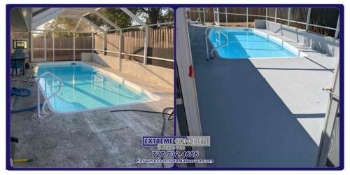 Concrete restoration before & after