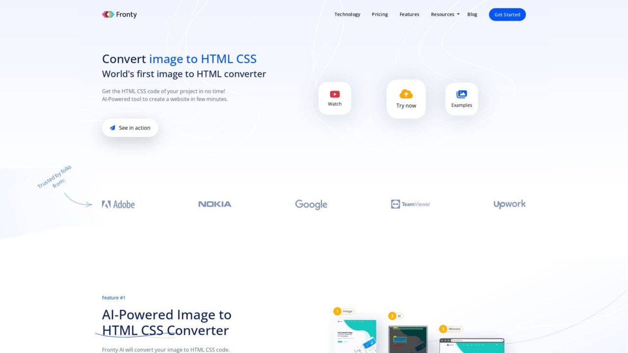 Fronty | Convert Image to HTML and CSS | Futureen