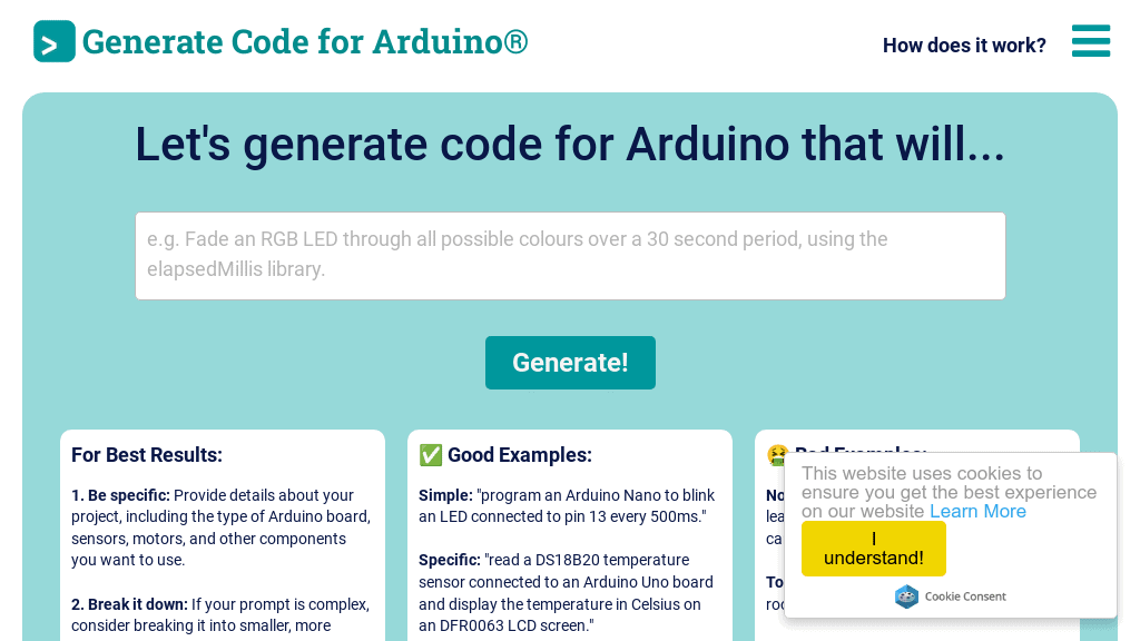 ai arduino code generator