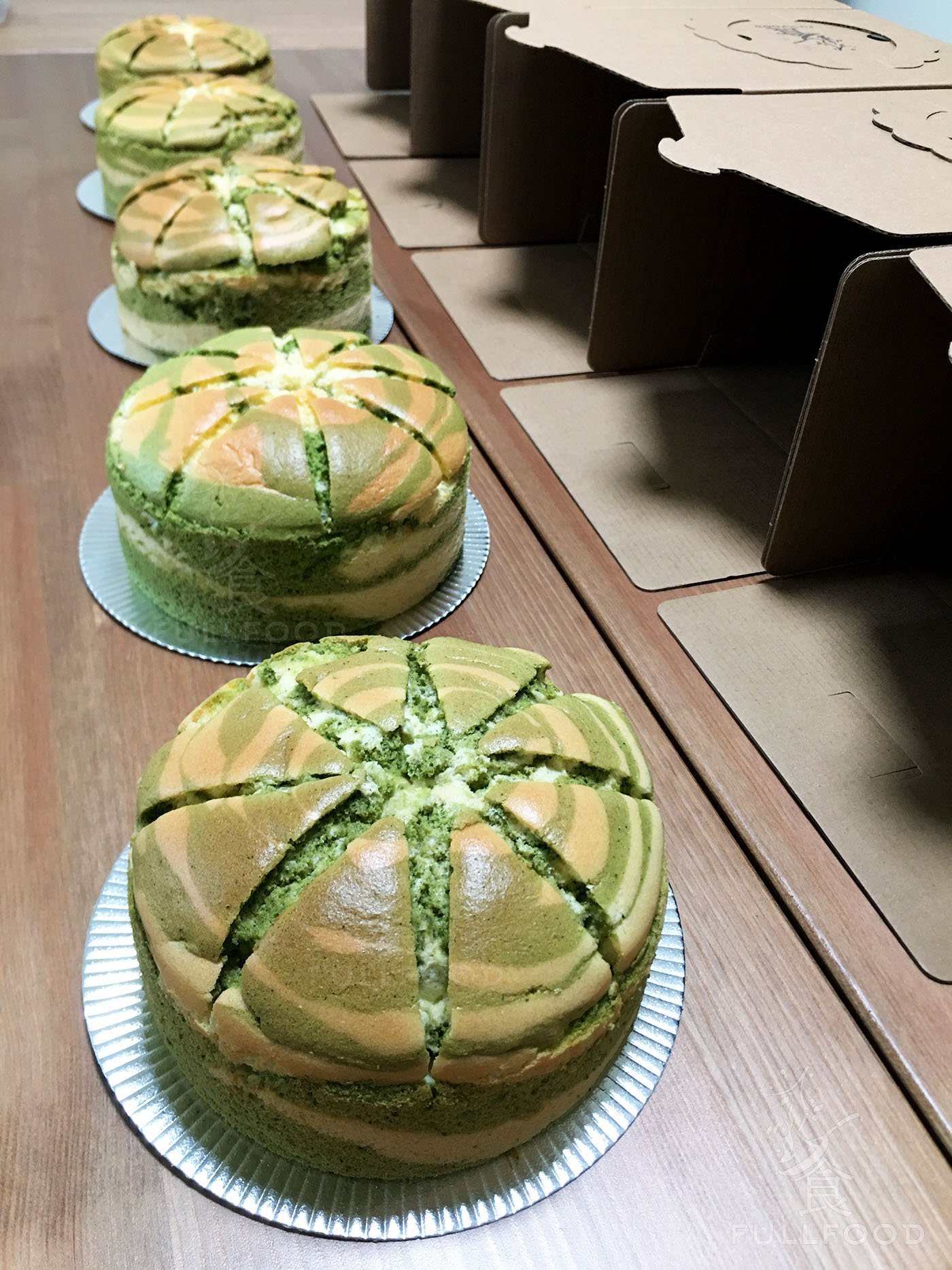 matcha zebra chiffon with box