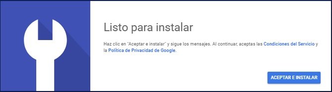 Listo para instalar Escritorio Remoto Chrome