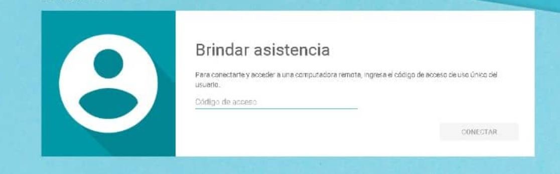 Brindar asistencia remota Chrome