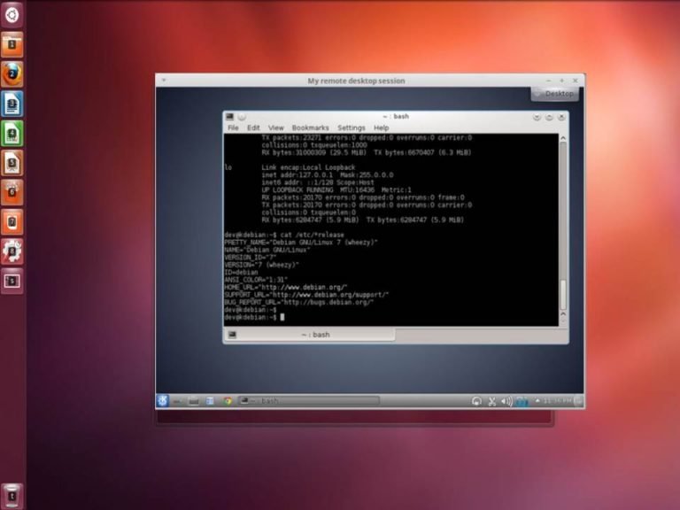 Sesión de Escritorio Remoto