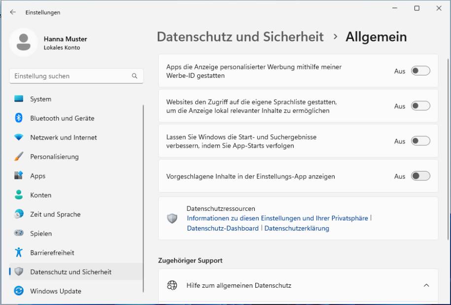 Bild 7: weitere vier Schalter, die sich ausknipsen lassen img-8