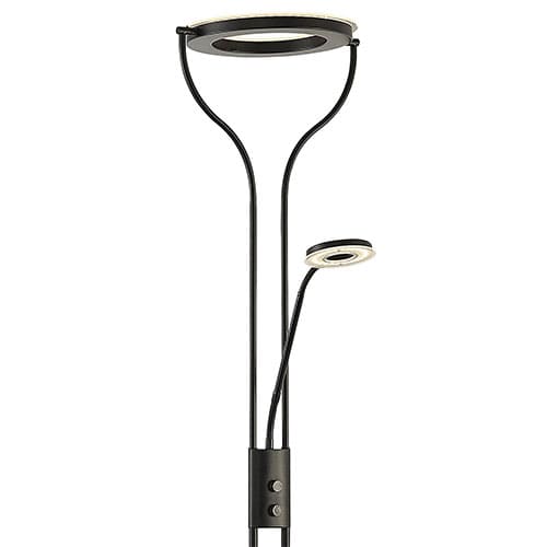 Lampadaire liseuse OREO en Métal Noir Mat