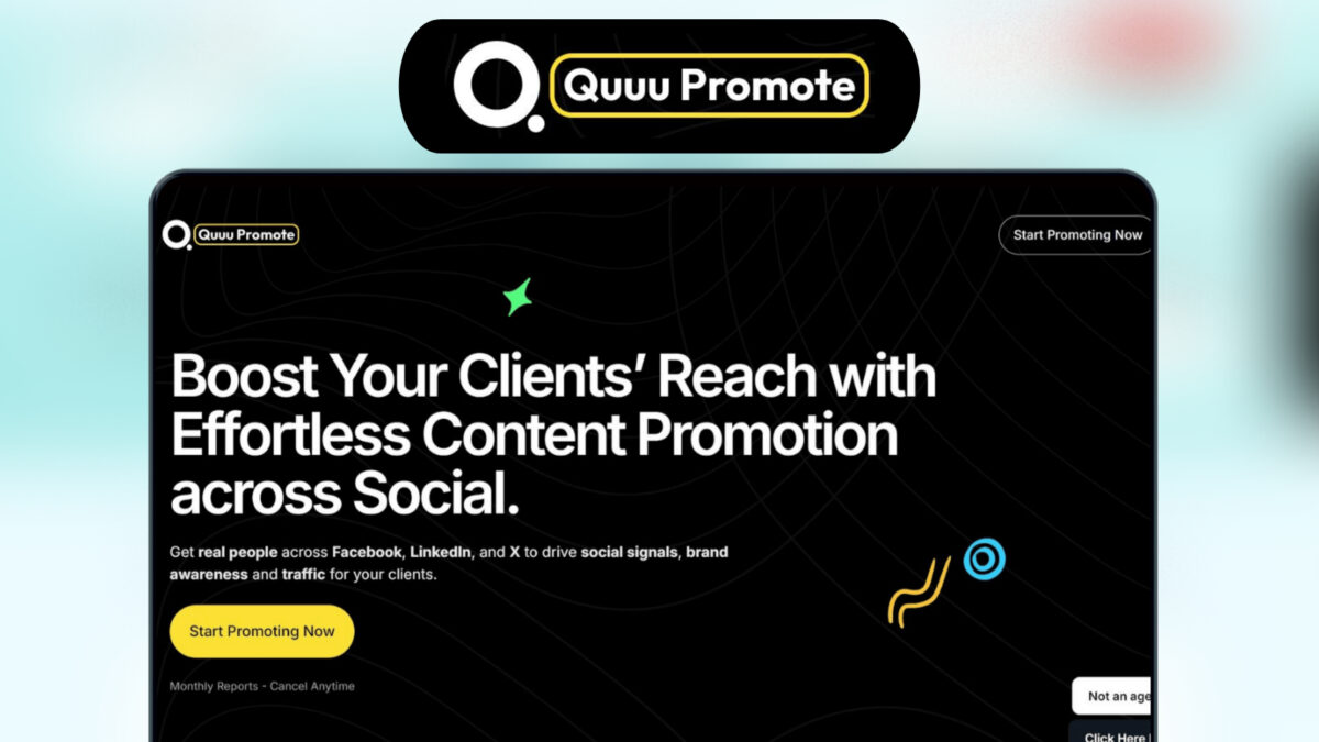 Quuupromote Lifetime Deal Image