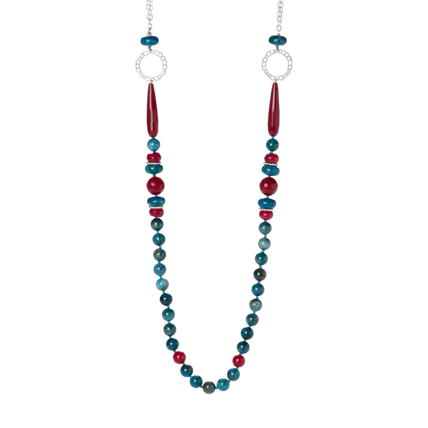 Apatite long necklace