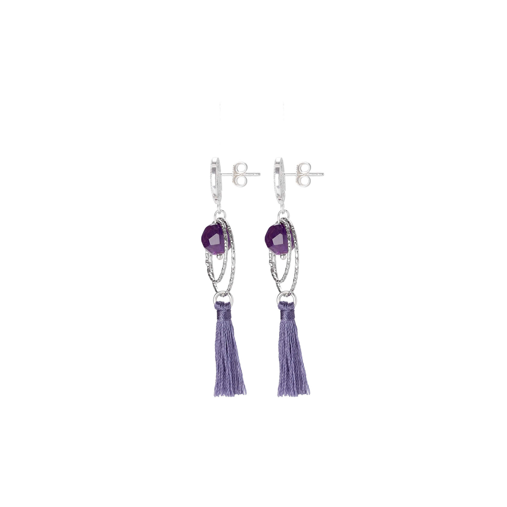 Esenciales amethyst earrings