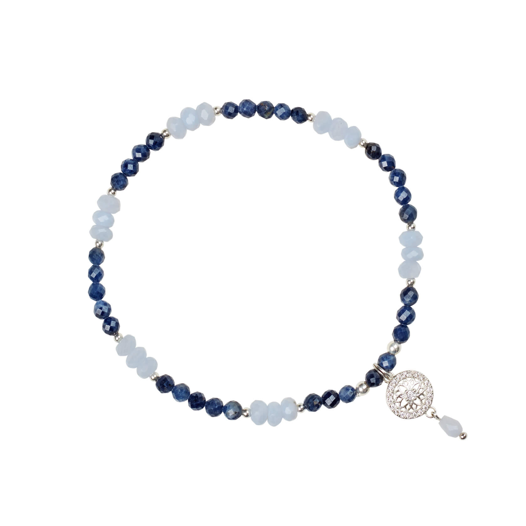 Sapphire and Chalcedony Bracelet