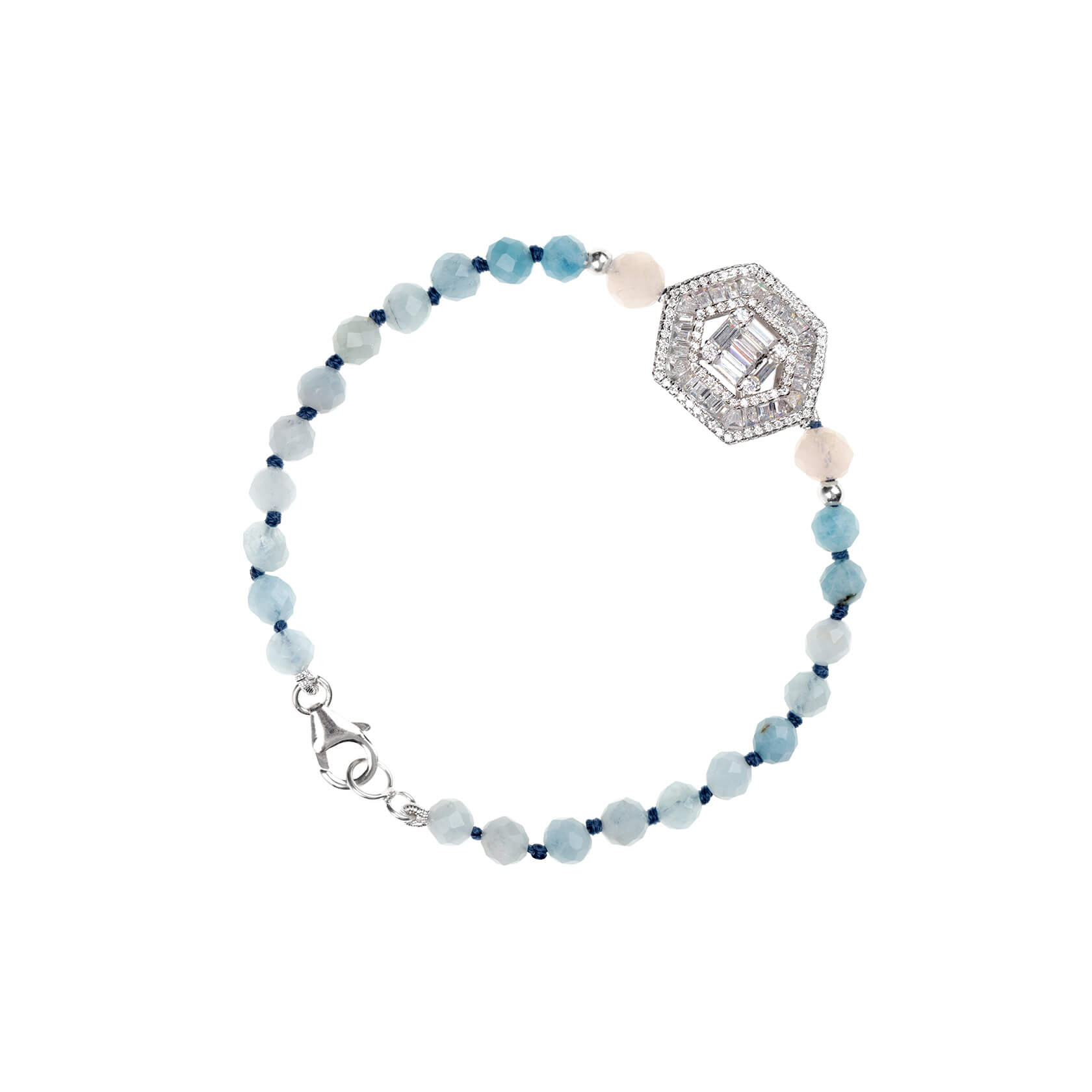 Pulsera Nube hexágono