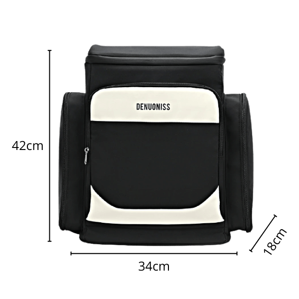 FrostyHaul™ Sac à Dos Glacière Noir et Blanc