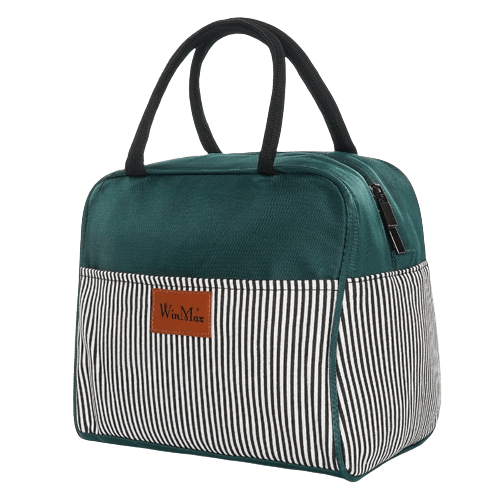 FrostyHaul™ Sac Repas Isotherme Rayé Vert