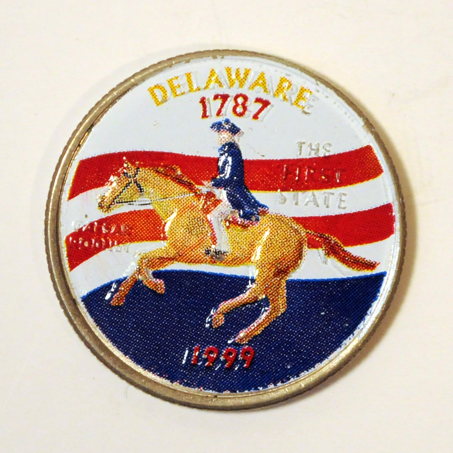 1999 Delaware Color State Quarter