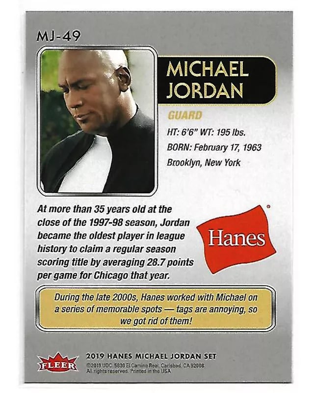 Michael Jordan MJ-49-back