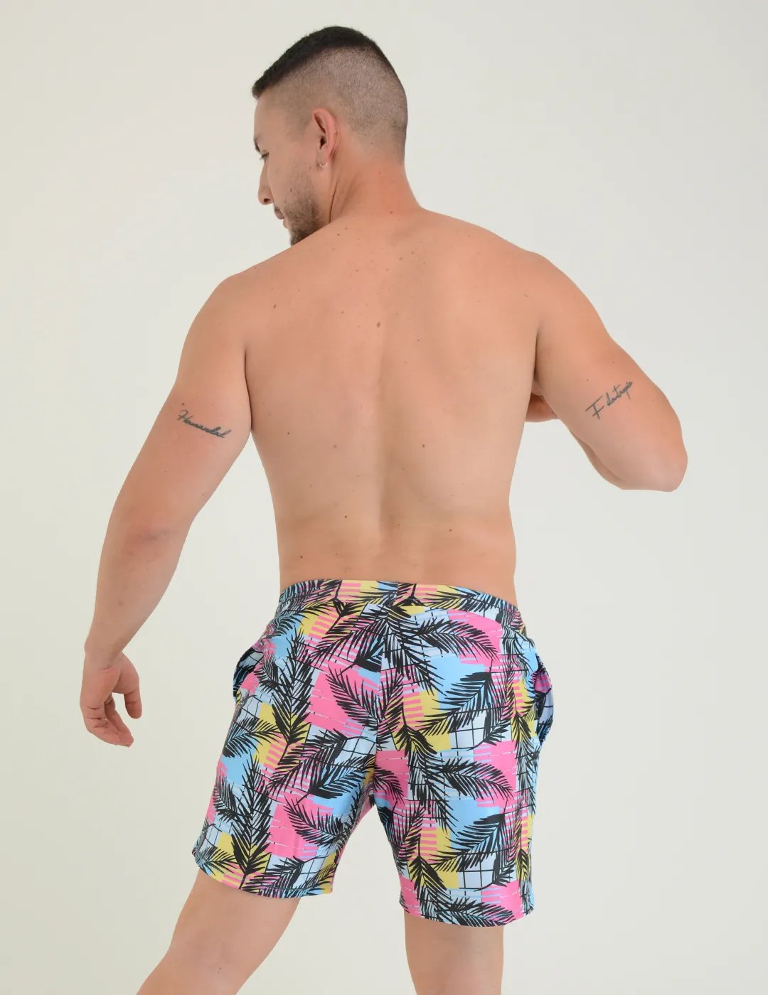 Pantaloneta Larga Tropical - Tirador Swimwear