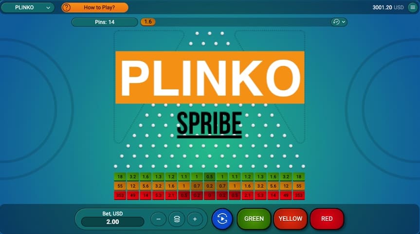 Грати в Plinko від Spribe