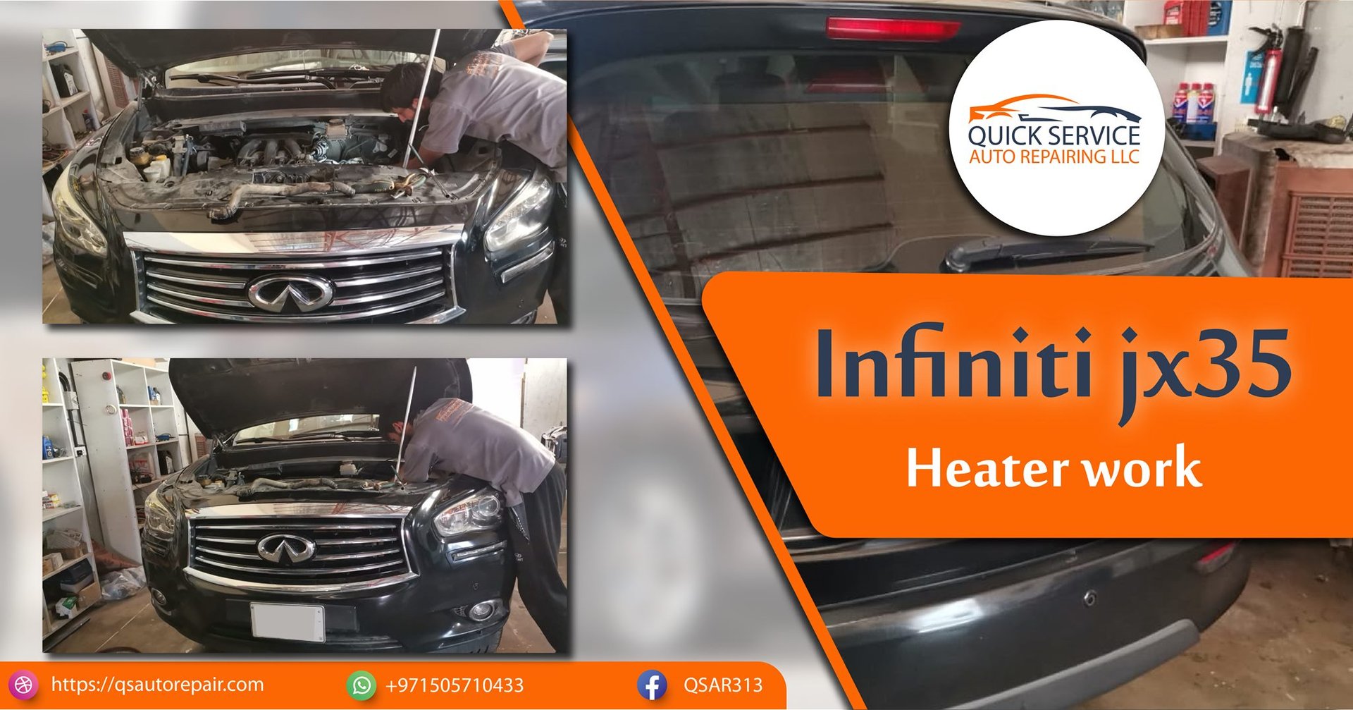 Infiniti Repair Specialist Dubai Quick Service Auto Repairing LLC