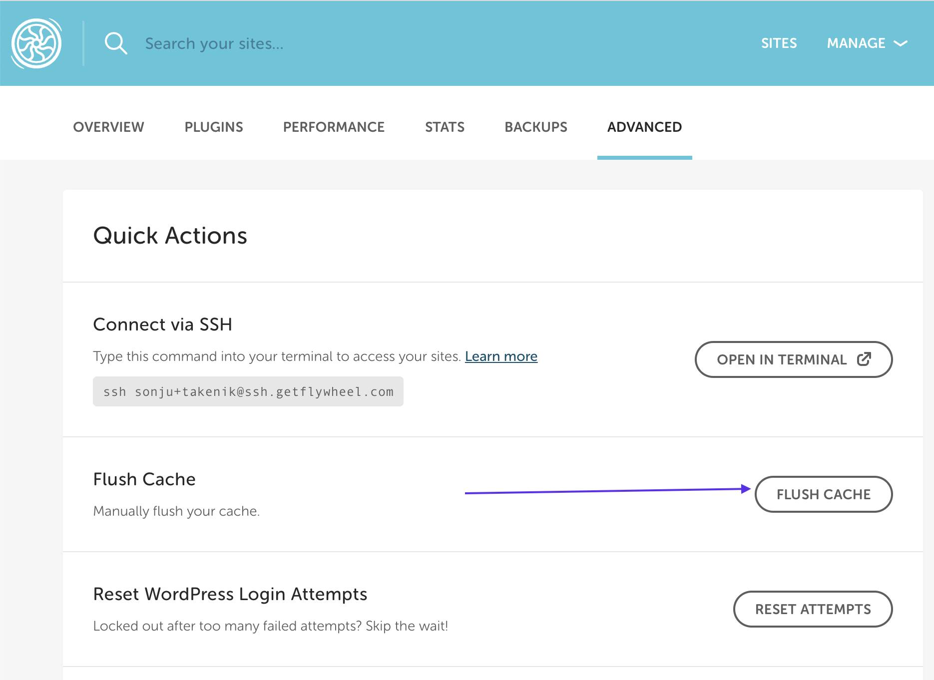 » Settings for Flywheel
