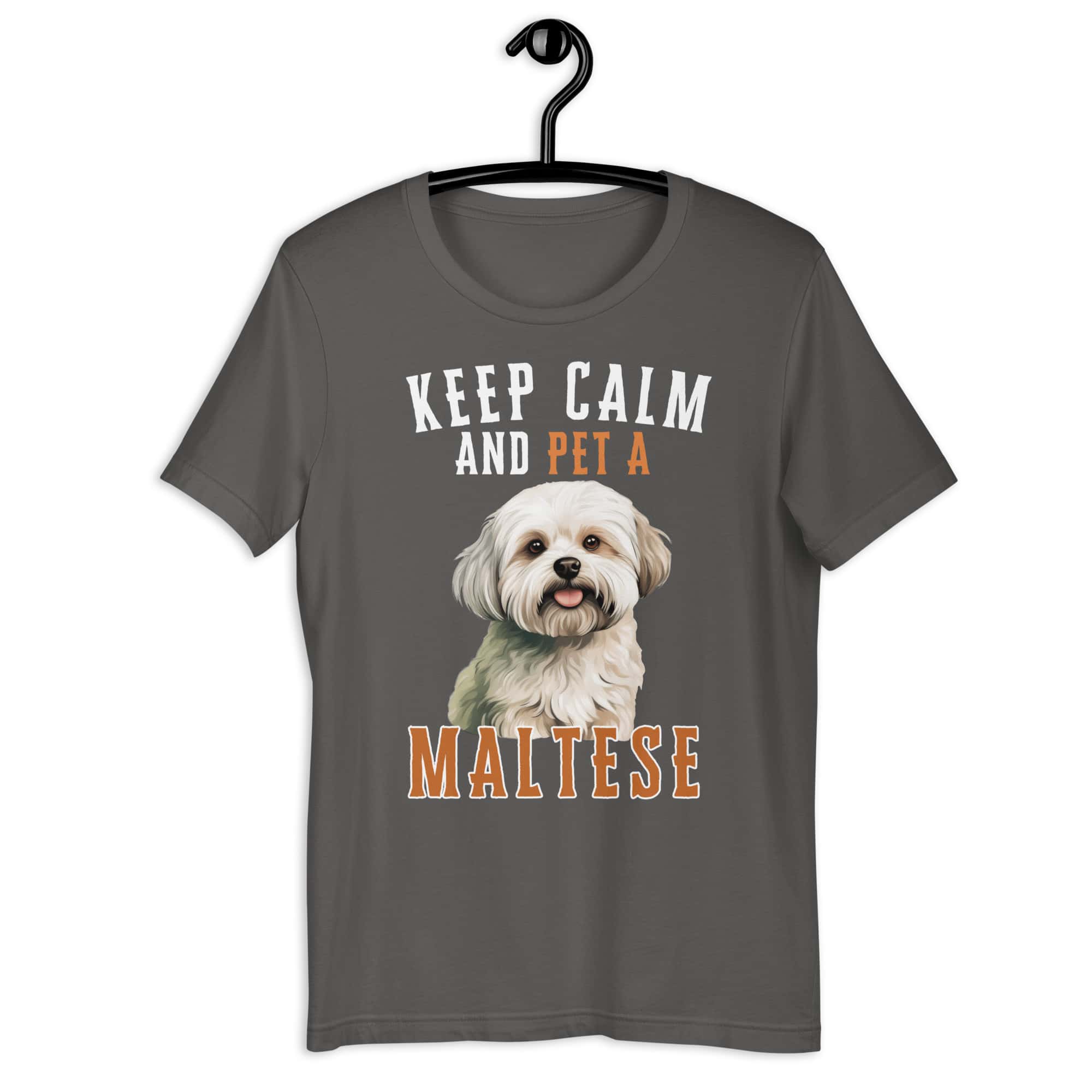 Keep Calm and Pet A Maltese Unisex T-Shirt