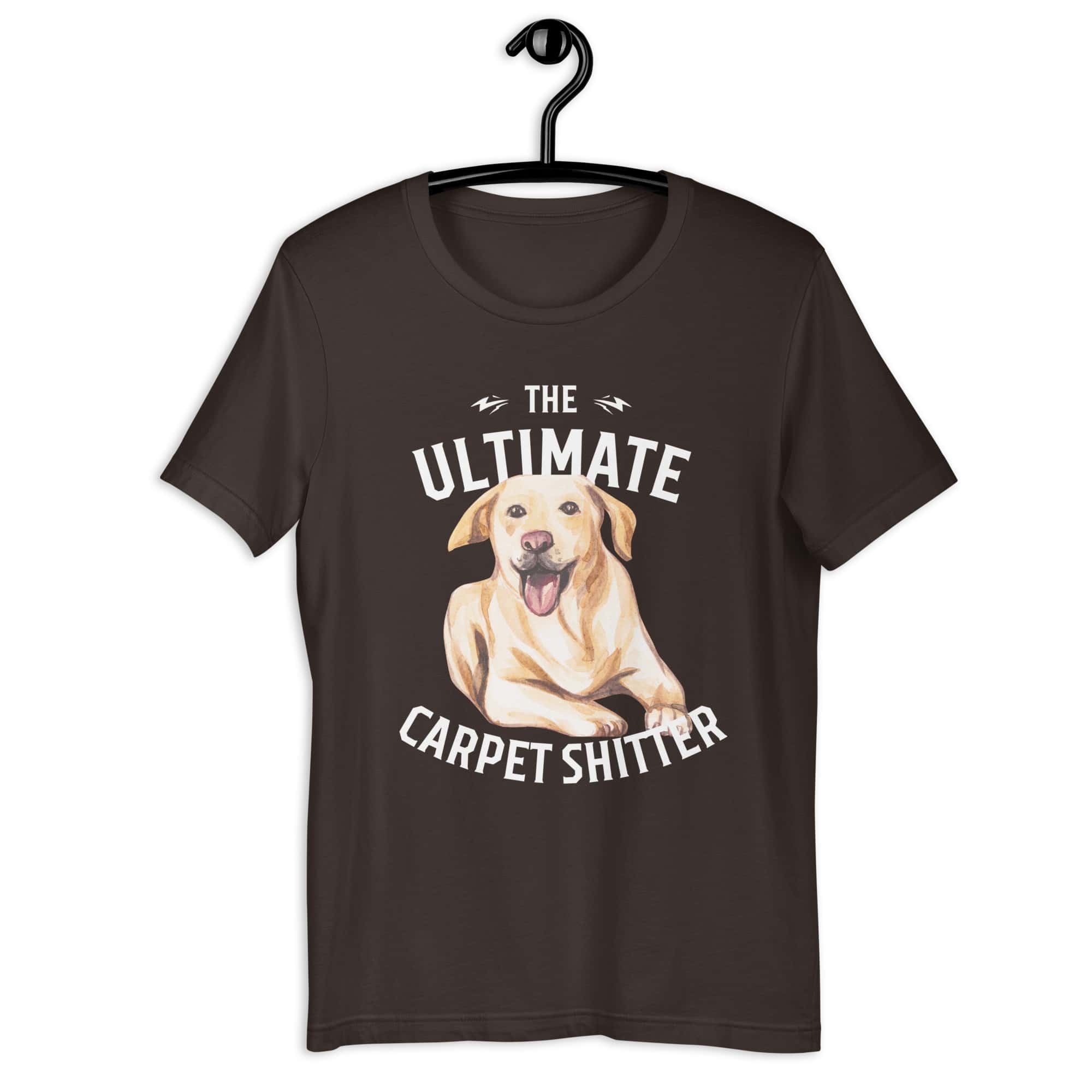 The Ultimate Carpet Shitter Funny Golden Retriever Unisex T-Shirt brown
