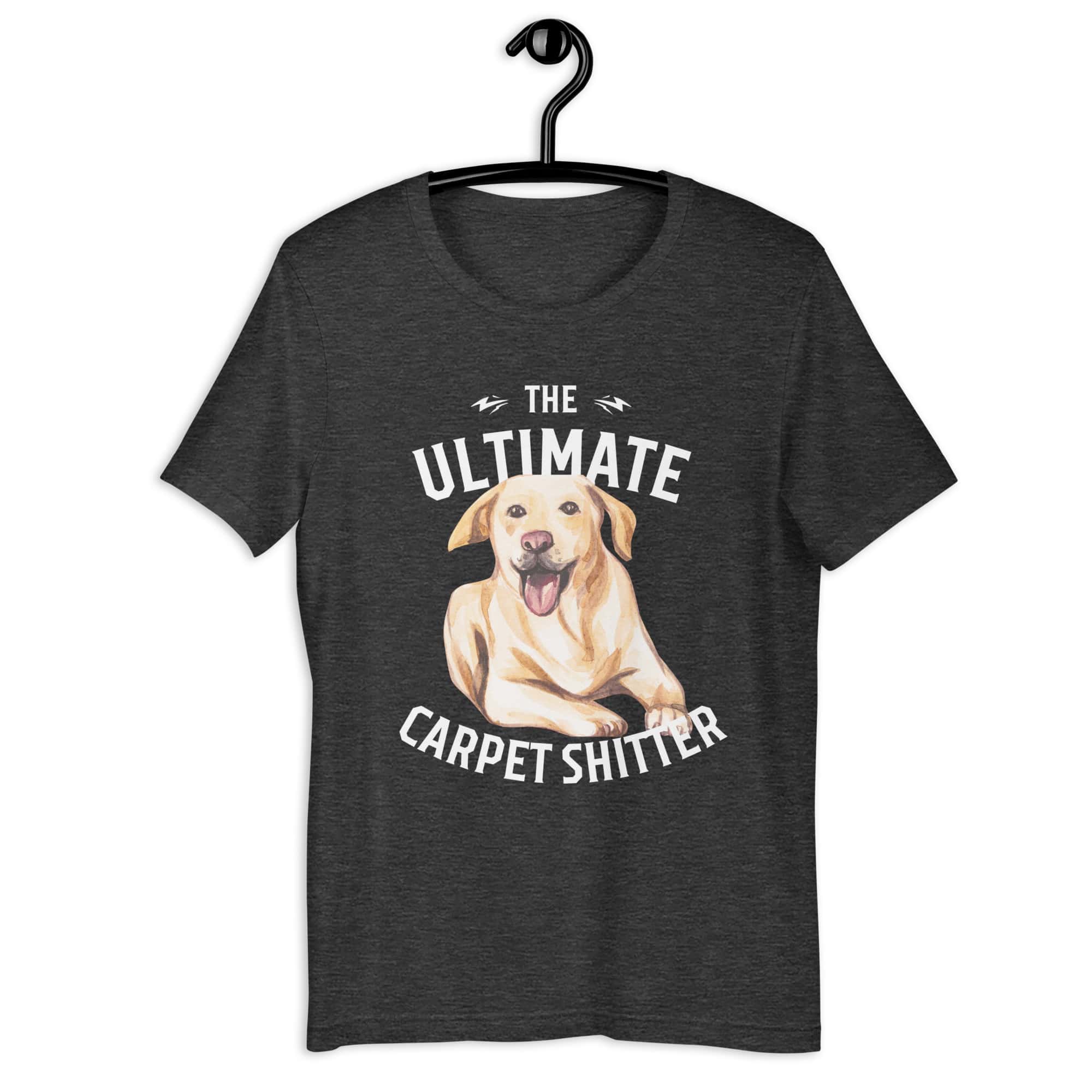 The Ultimate Carpet Shitter Funny Golden Retriever Unisex T-Shirt matte black