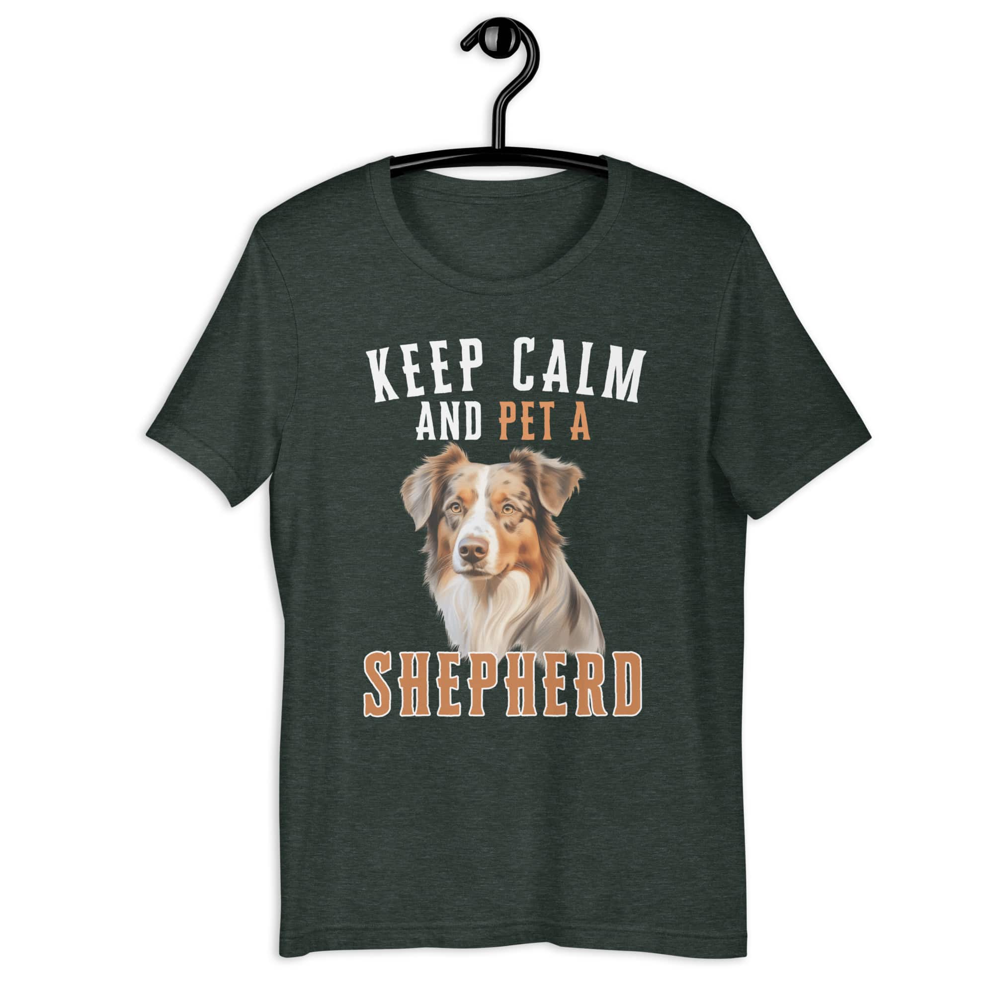 Keep Calm and Pet An Australian Shepherd Unisex T-Shirt