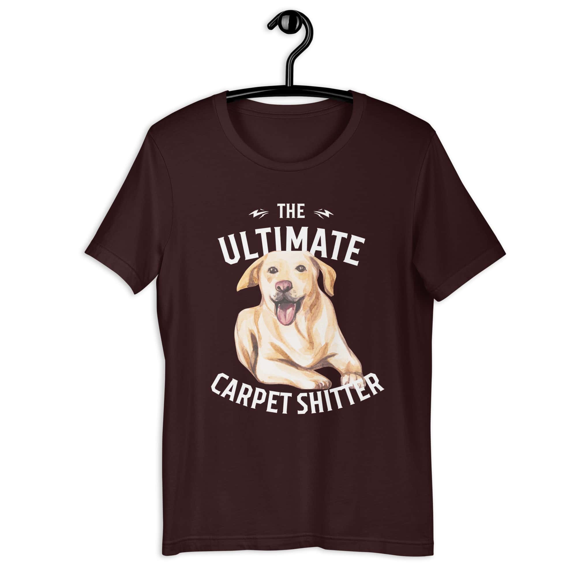 The Ultimate Carpet Shitter Funny Golden Retriever Unisex T-Shirt brown