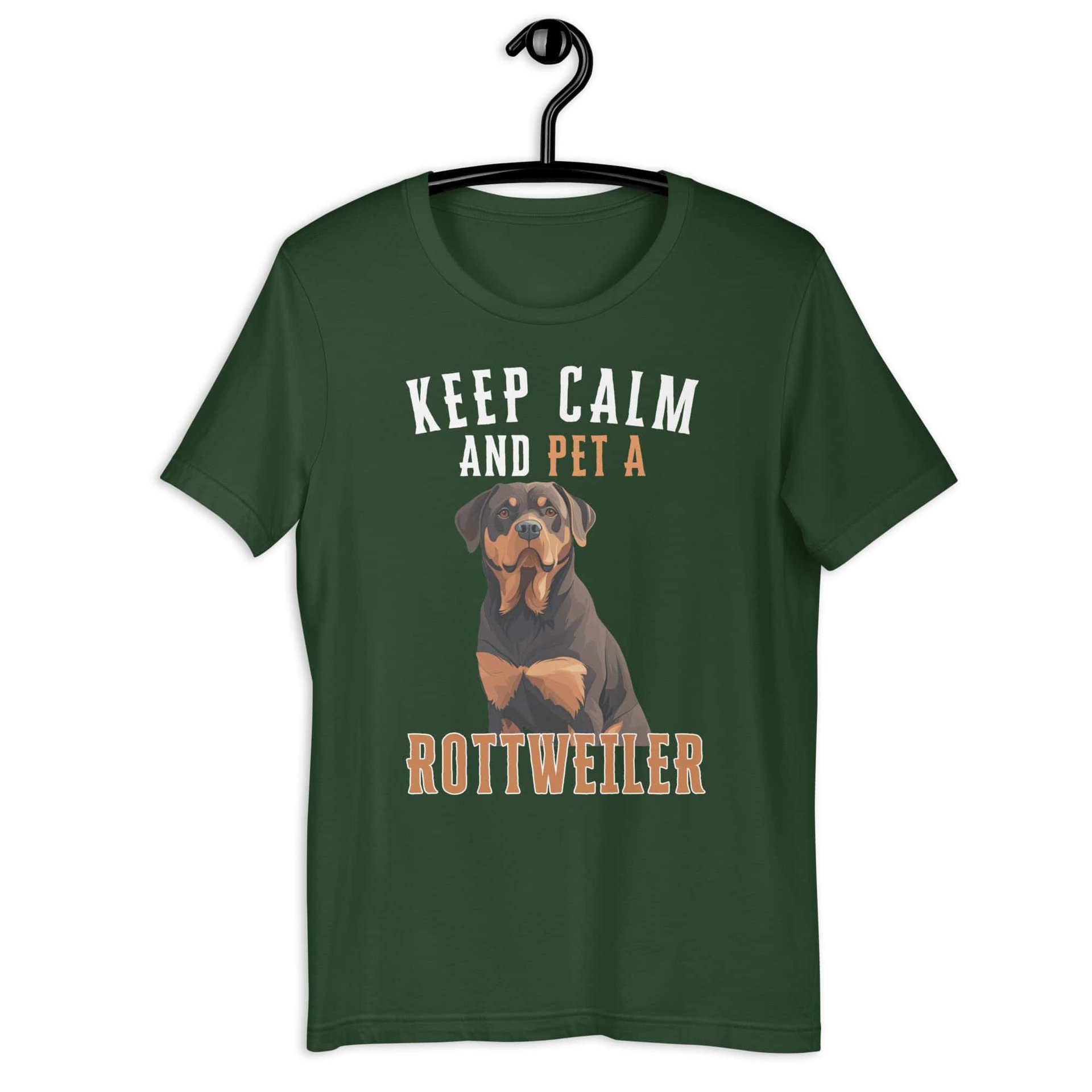 Keep Calm and Pet A Rottweiler Unisex T-Shirt