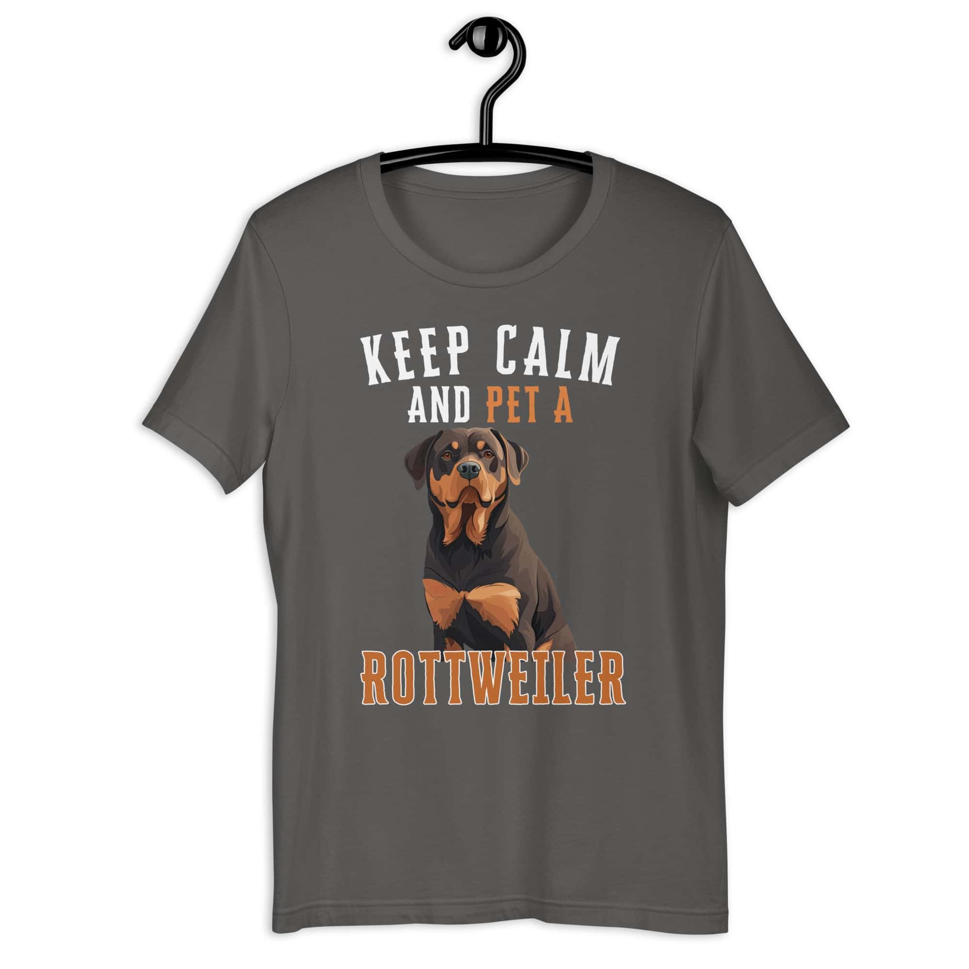 Keep Calm and Pet A Rottweiler Unisex T-Shirt