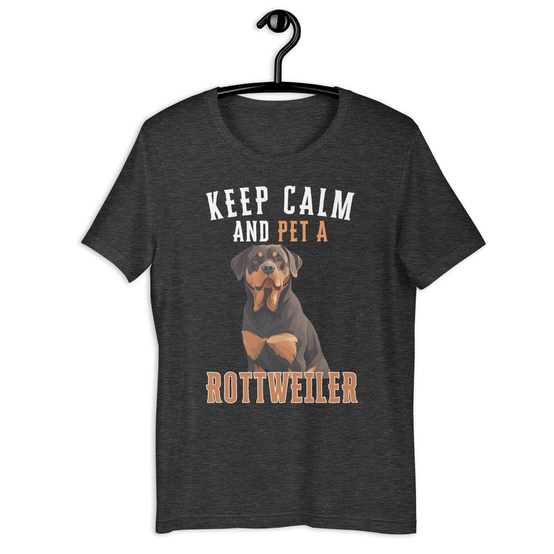 Keep Calm and Pet A Rottweiler Unisex T-Shirt