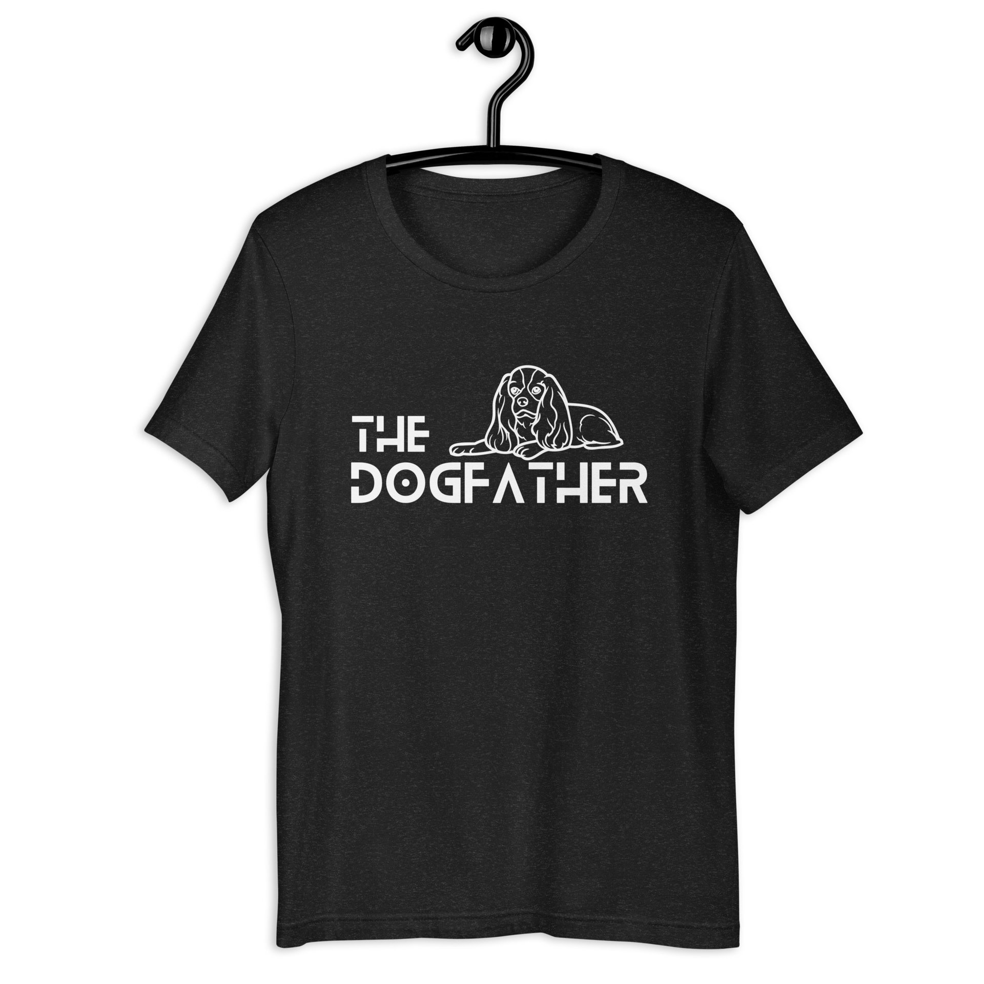 The Dogfather Hounds Unisex T-Shirt. Black Heather