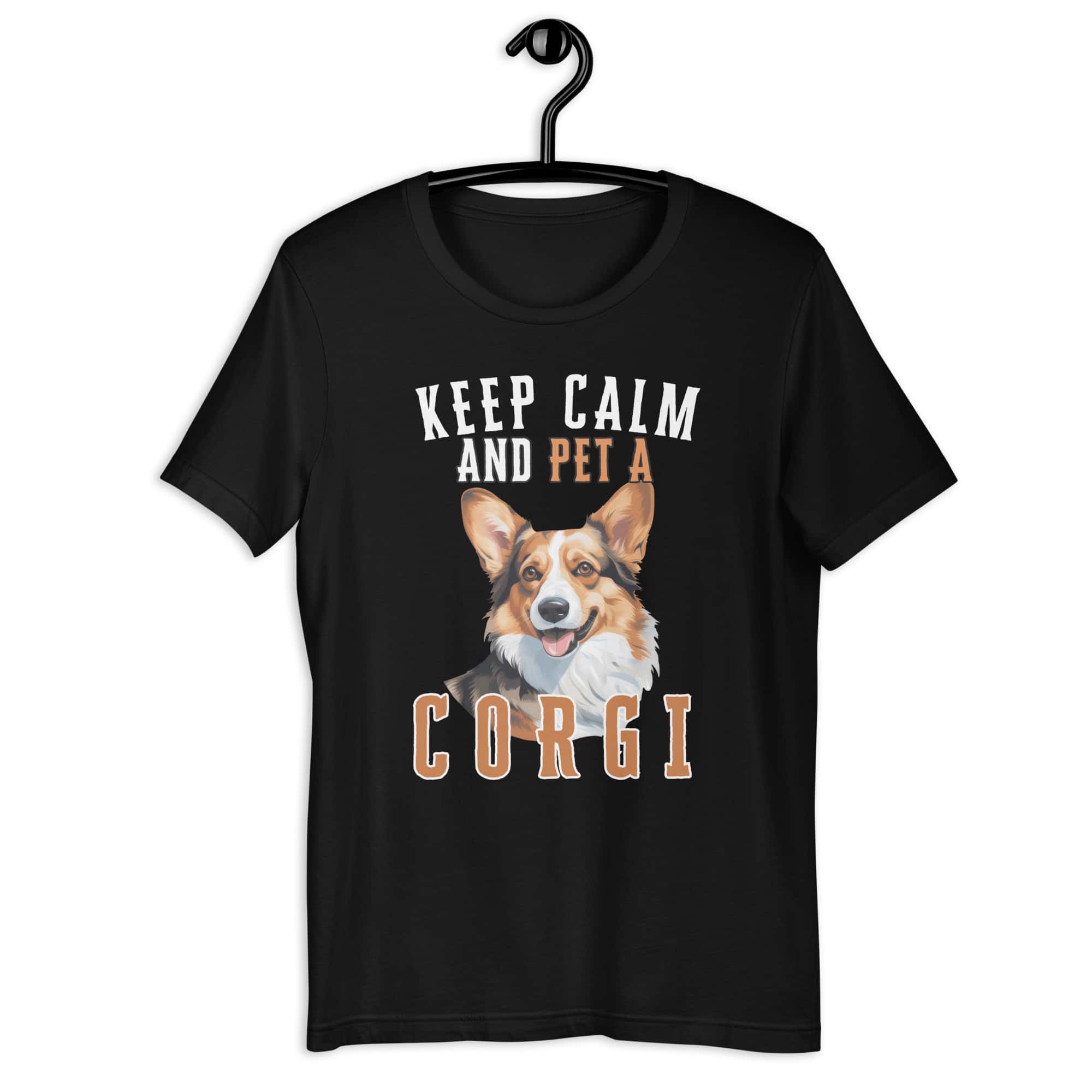 Keep Calm and Pet A Corgi Unisex T-Shirt