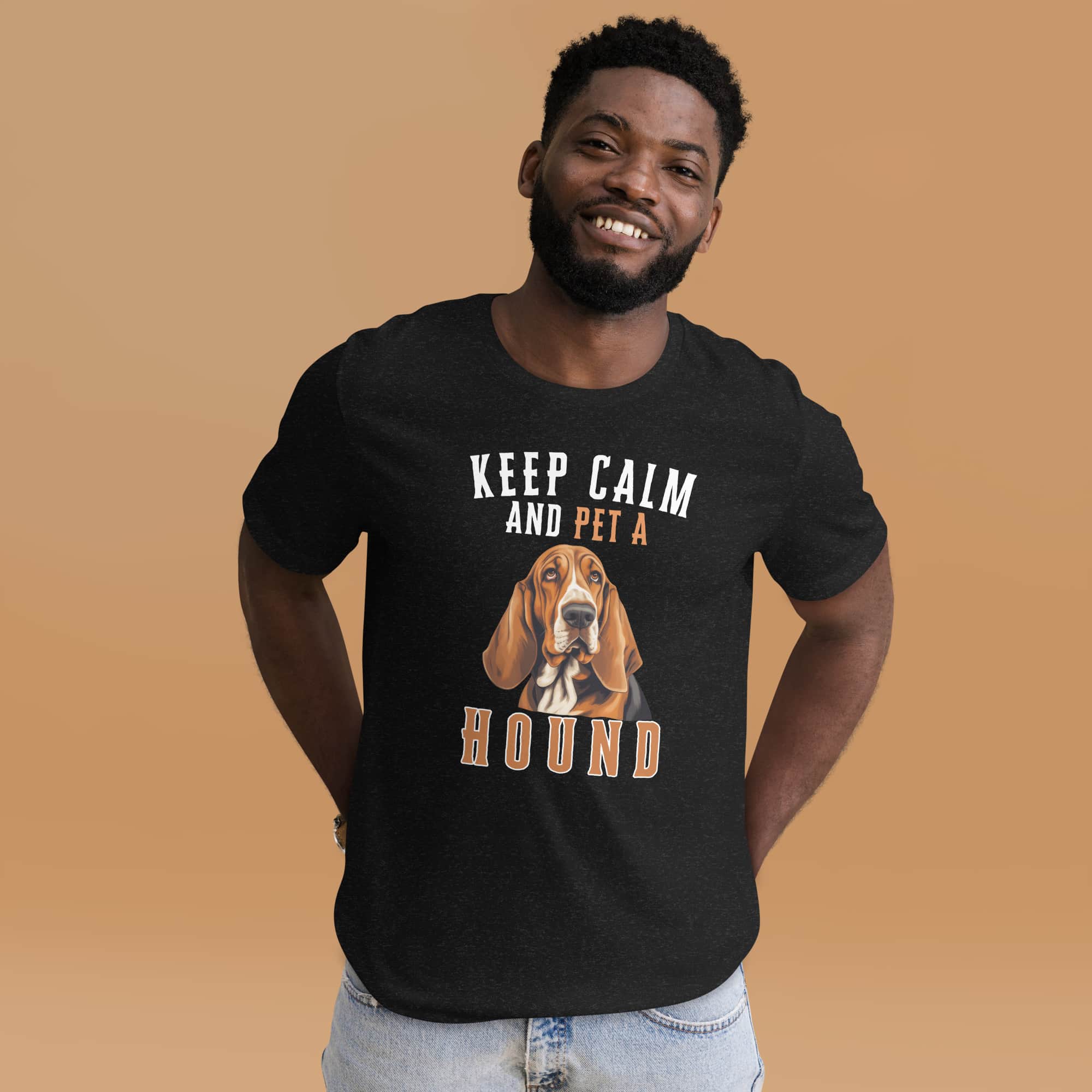 Keep Calm and Pet A Hound Unisex T-Shirt