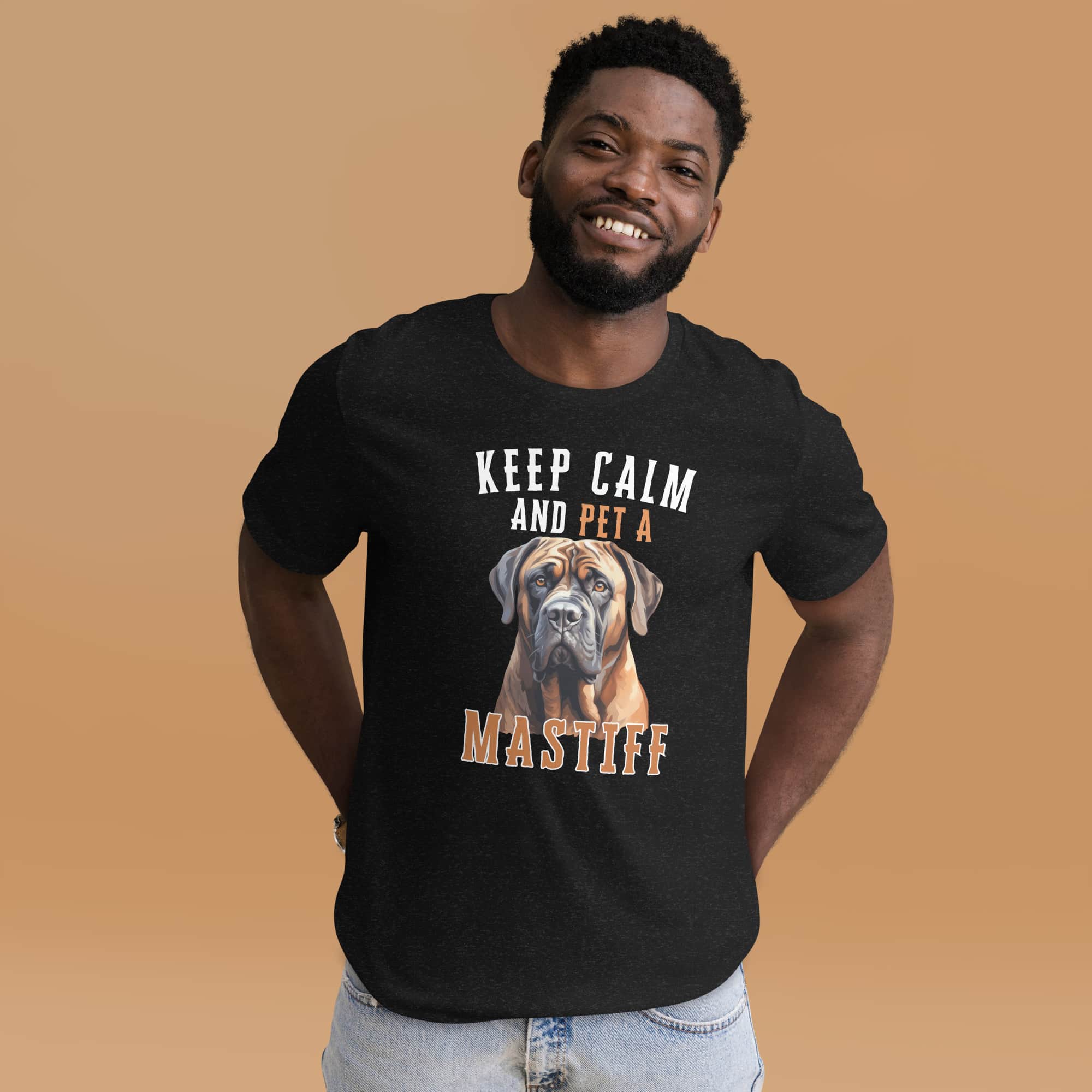 Keep Calm and Pet A Mastiff Unisex T-Shirt